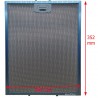 Filtro In Alluminio Per Cappe Rex Electrolux Elica Faber AEG 284x352x8 mm
