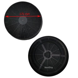 Filtri in Carbone 2 Pezzi per Cappa Silverline CF110 Diametro Esterno 175 mm CF110