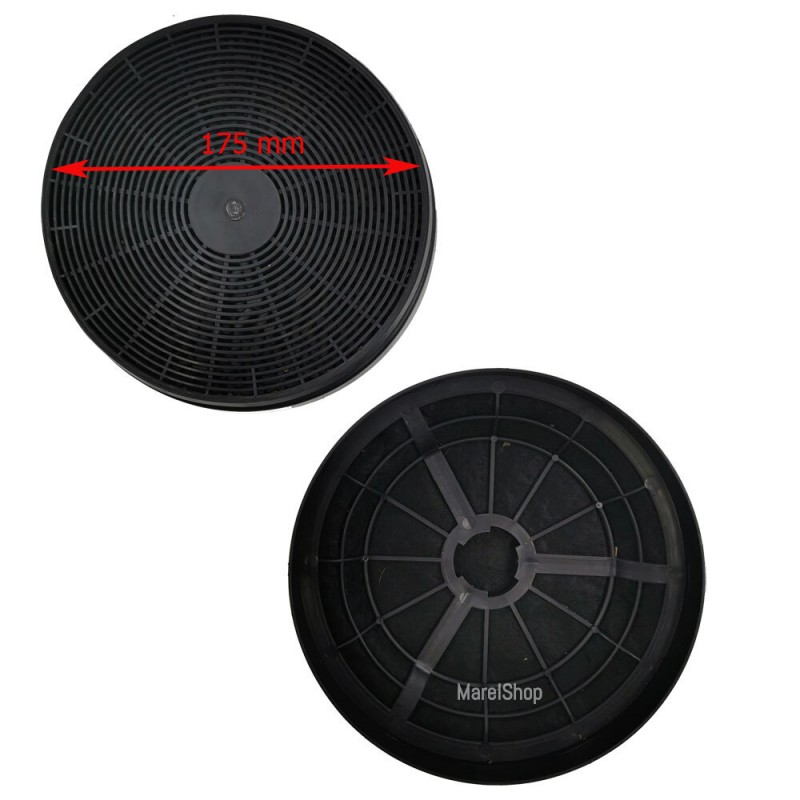 Filtri in Carbone 2 Pezzi per Cappa Silverline CF110 Diametro Esterno 175 mm CF110