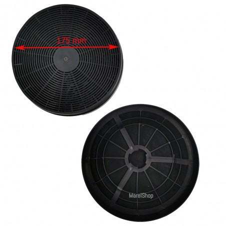 Filtri in Carbone 2 Pezzi per Cappa Silverline CF110 Diametro Esterno 175 mm CF110