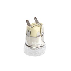 Porta Lampada con Lampadina Alogena Attacco G9 40W per Forno Whirlpool Ignis Bauknecht 481010638530