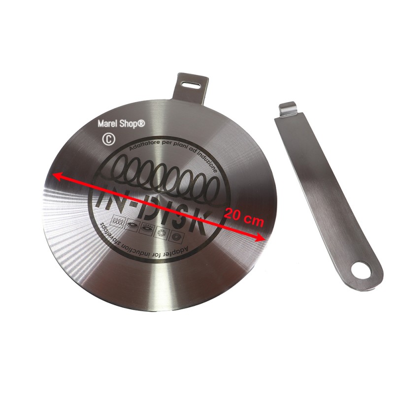 Piastra disco diffusore adattatore per piano cottura induzione diametro 20  cm 00489