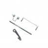Maniglia Maniglietta Bianca Completa con Molle Gancio Perno per Lavatrice Electrolux Zanussi Rex 4055128930