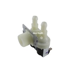 Elettrovalvola 2 Vie 90° 24 Volt - AC Corrente Alternata Ingresso 3/4 Uscita 12 mm per Vari Usi