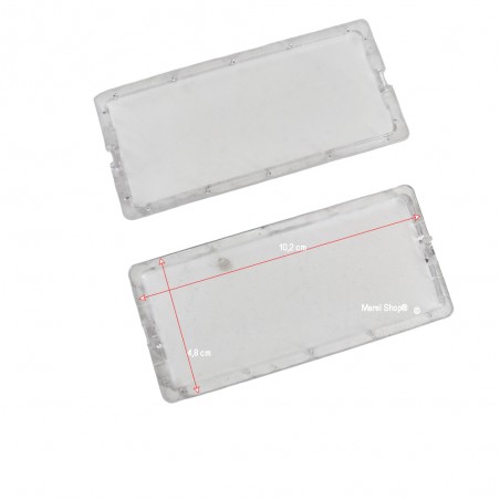 Plafoniera Copertura Lampada 2 Pezzi 10,2 cm x 4,8 cm per Cappa Faber Franke Whirlpool 133.0599.410