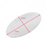 Plafoniera Ovale 5,5 x 11 cm Copertura Lampada Diffusore Luce per Cappa Elica PLA0023131A