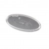 Plafoniera Ovale 5,5 x 11 cm Copertura Lampada Diffusore Luce per Cappa Elica PLA0023131A