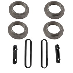 Kit Quattro Boccole Supporto Gommino Due Guide Scorrevoli per Macchina caffè Frog Didiesse FR076